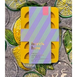 Lemon Wedge Ice Trays - Yellow & Green